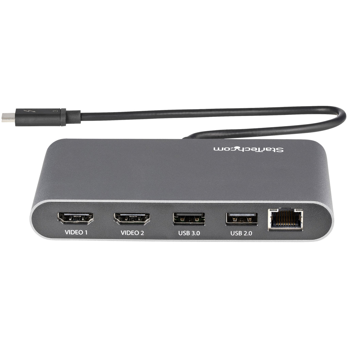 StarTech.com Thunderbolt 3 Docking Station for Notebook - Black Silver