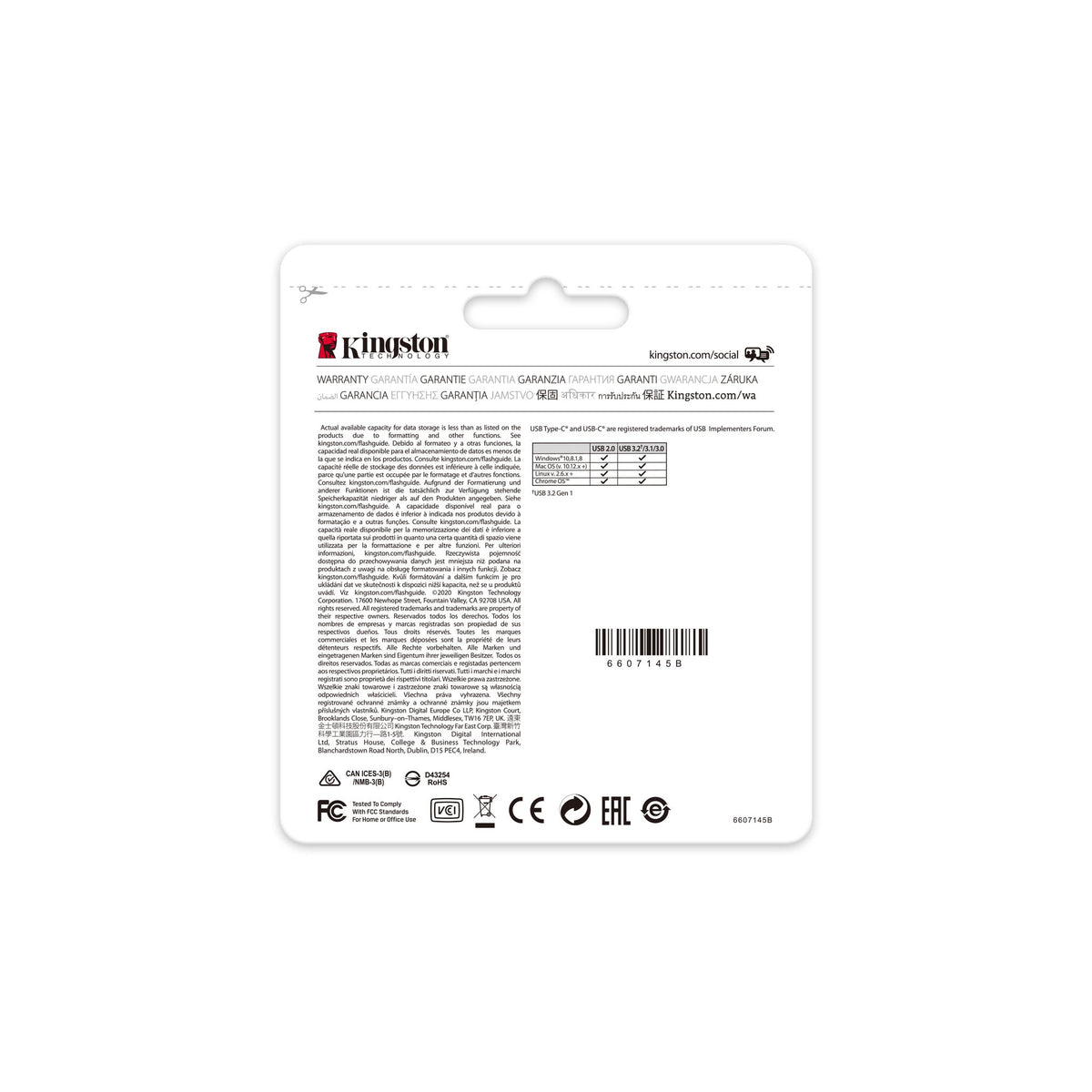 Kingston DataTraveler 70 256GB USB 3.2 Type-C Flash Drive