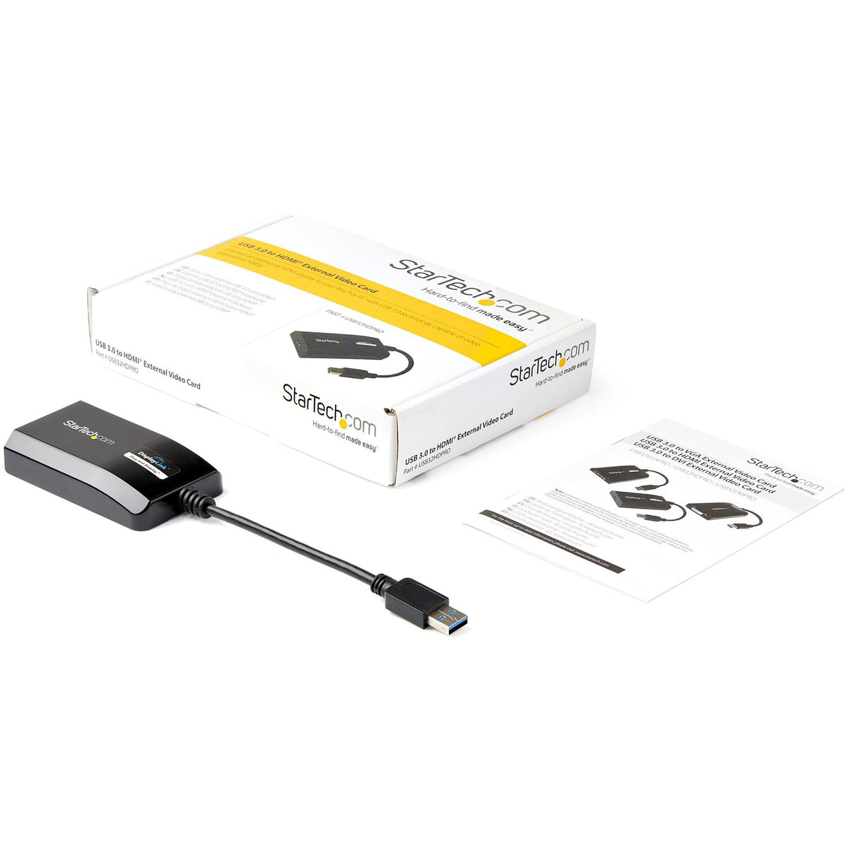 StarTech.com USB 3.0 to HDMI Adapter 1920x1200 USB-A to HDMI DisplayLink