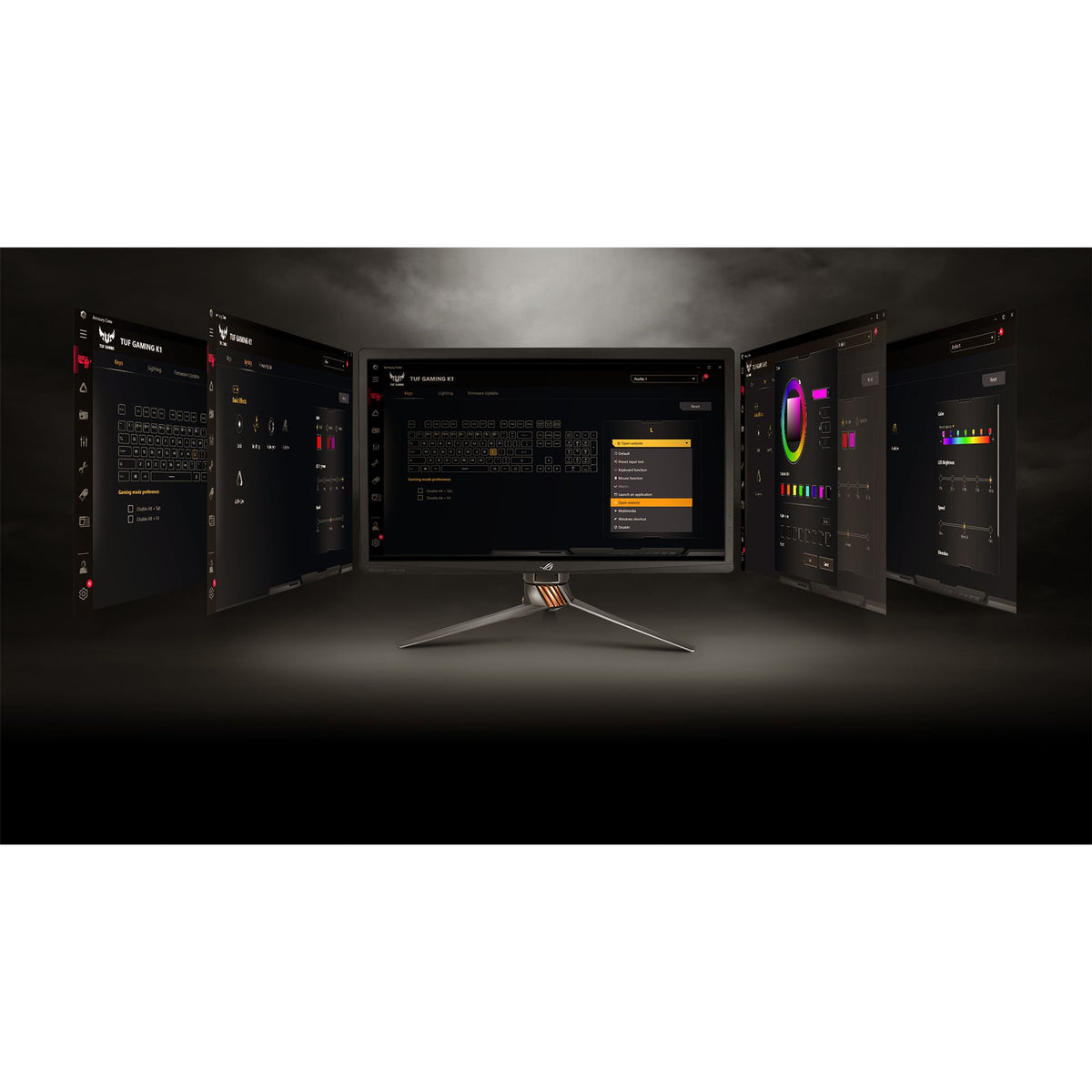 ASUS RA04 TUF GAMING K1 RGB Keyboard Volume Knob 19 Key Rollover Spill Resist... tl:a0d1a0c8