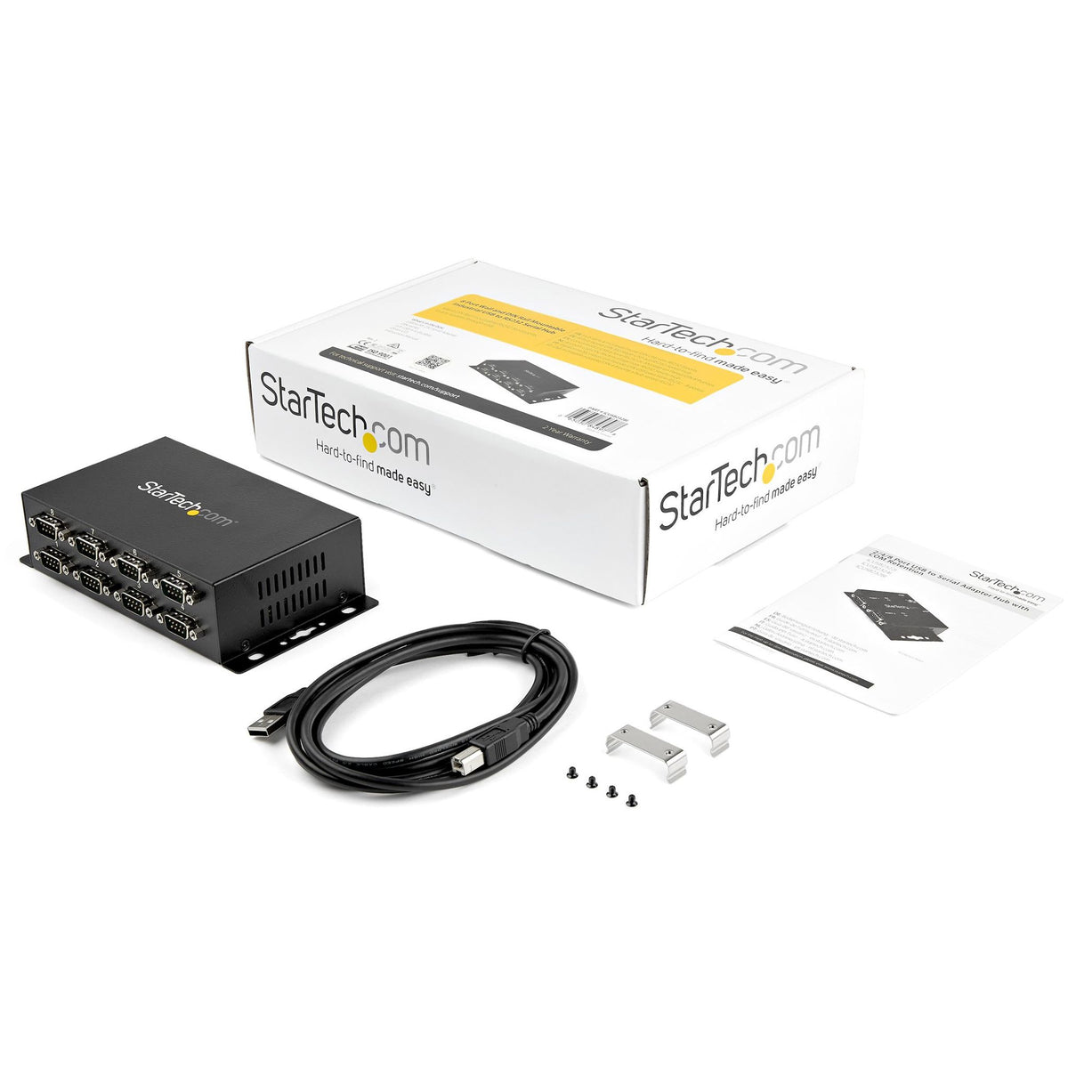 StarTech.com Serial Hub - Wall Mountable - 1 - TAA Compliant - USB - PC Mac