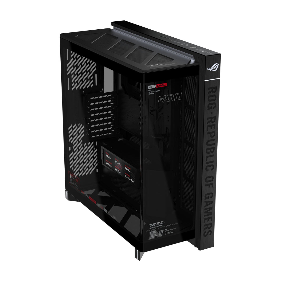 ASUS ROG Cronox GR801 EATX Full Tower Case 9.2" LCD 400MM GPU 360MM RAD Black