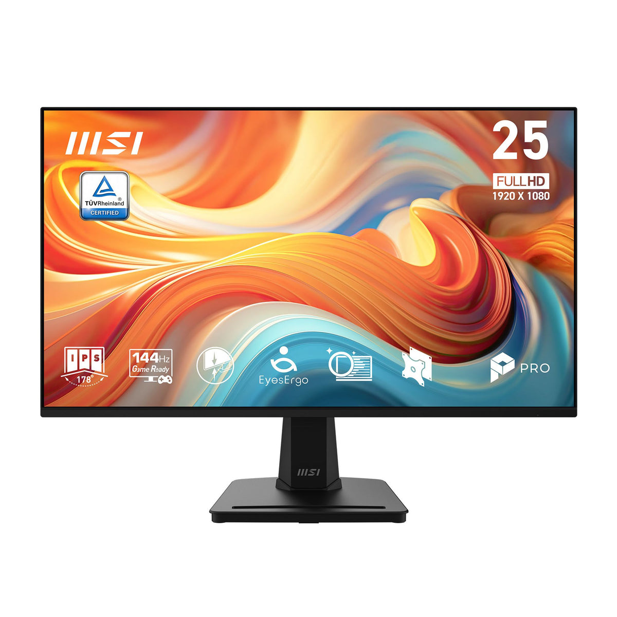 MSI PRO MP251 25" Full HD 144Hz IPS Monitor HDMI VGA VESA