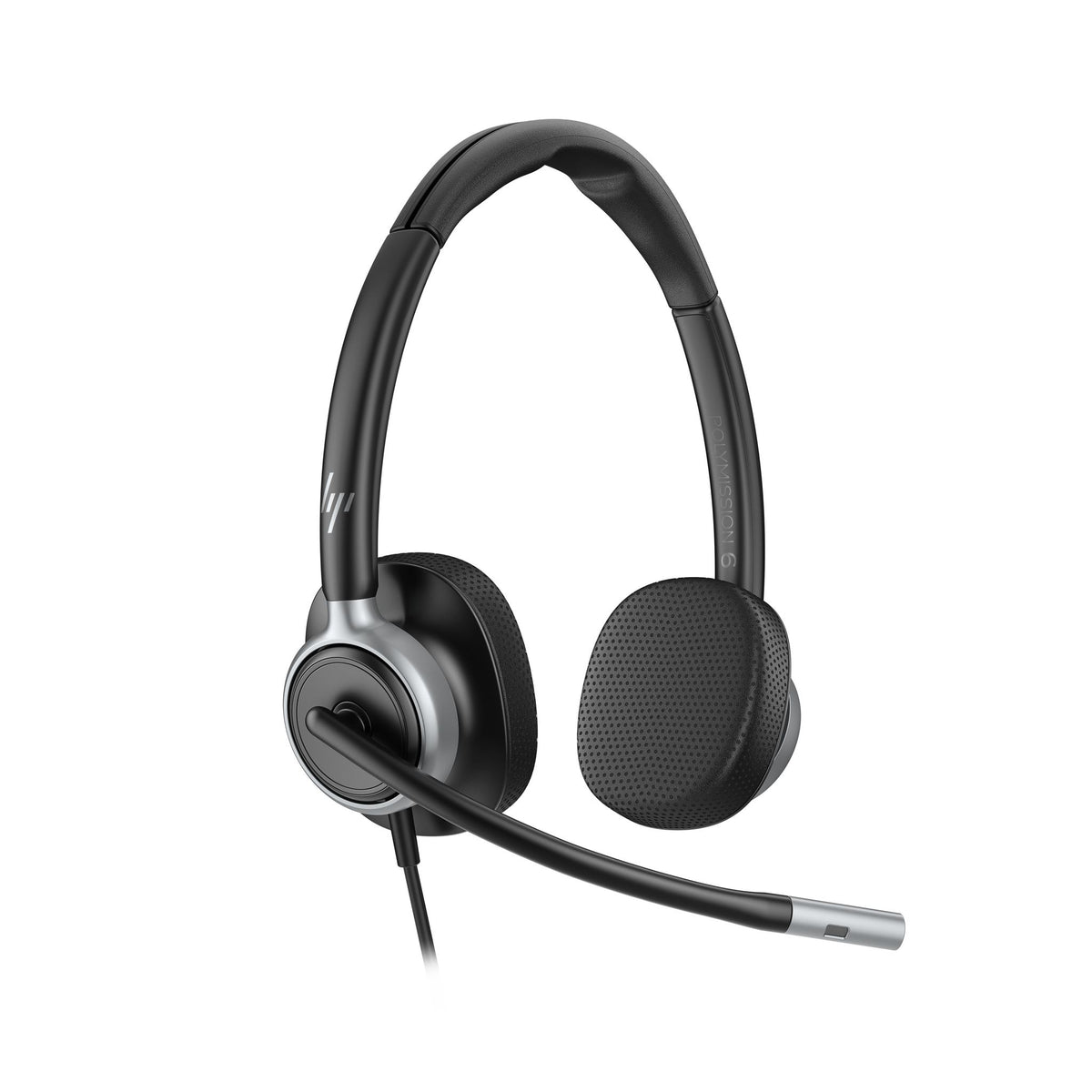 HP Poly Mission 625 AI Noise Reduction UC Certified Headset with Case