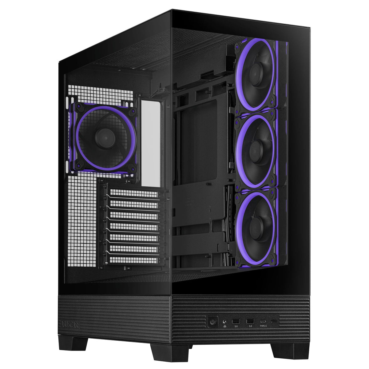 ASUS A31 PLUS ARGB Mid Tower Case ATX MicroATX MiniITX Black