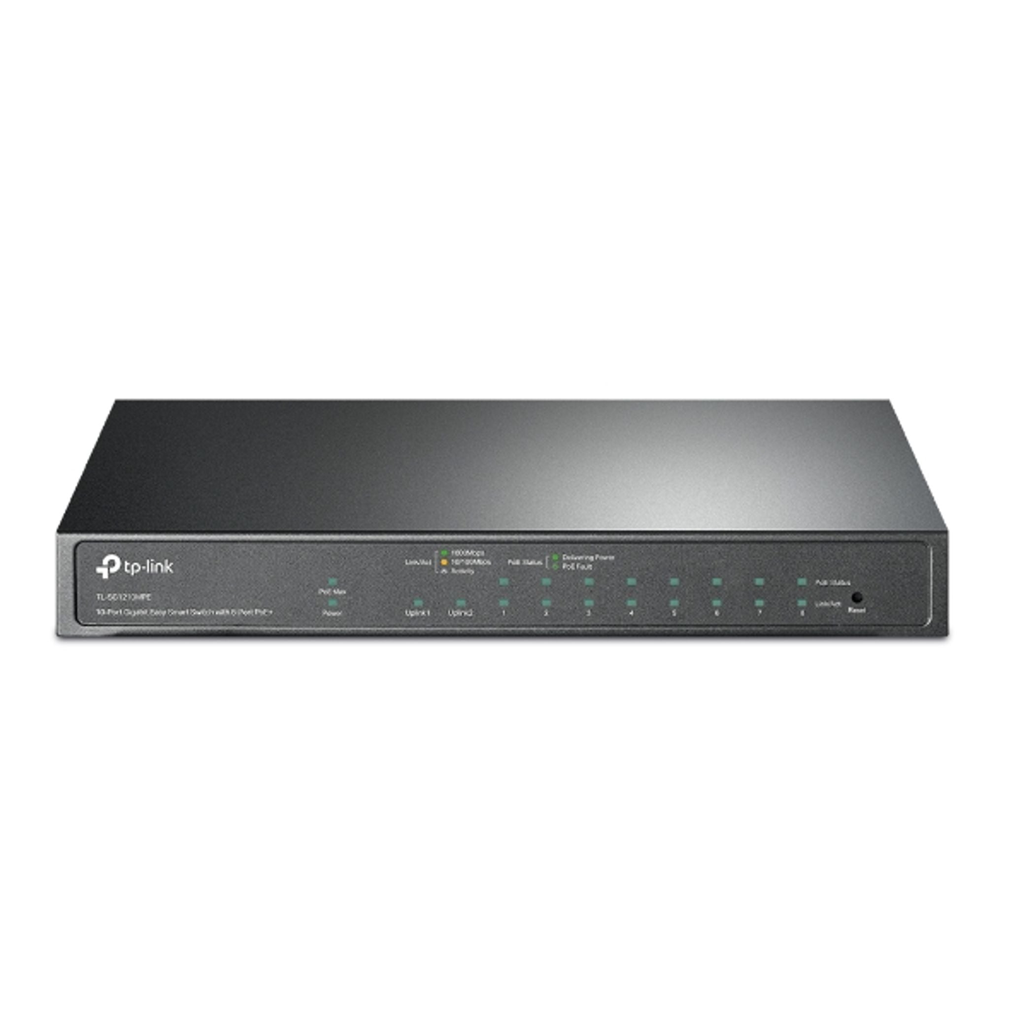 TP-Link TL-SG1210MPE 10-Port Gigabit PoE+ Smart Switch 8x PoE+Ports 2x Non-PoE Ports tl:6d8f662b