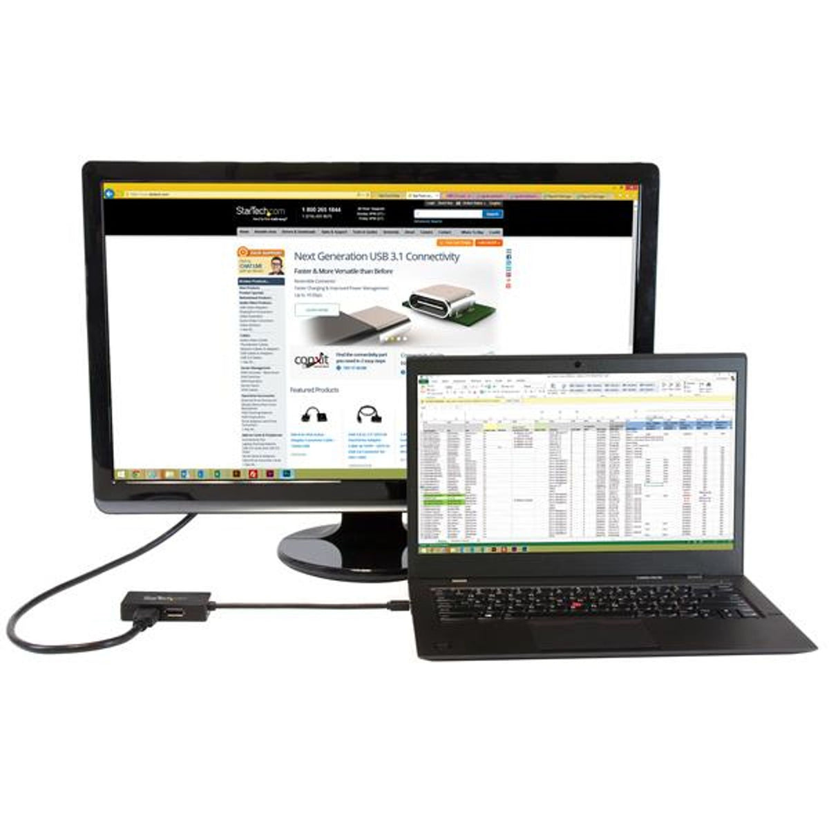 StarTech.com Mini DisplayPort to DP DVI HDMI Adapter Black
