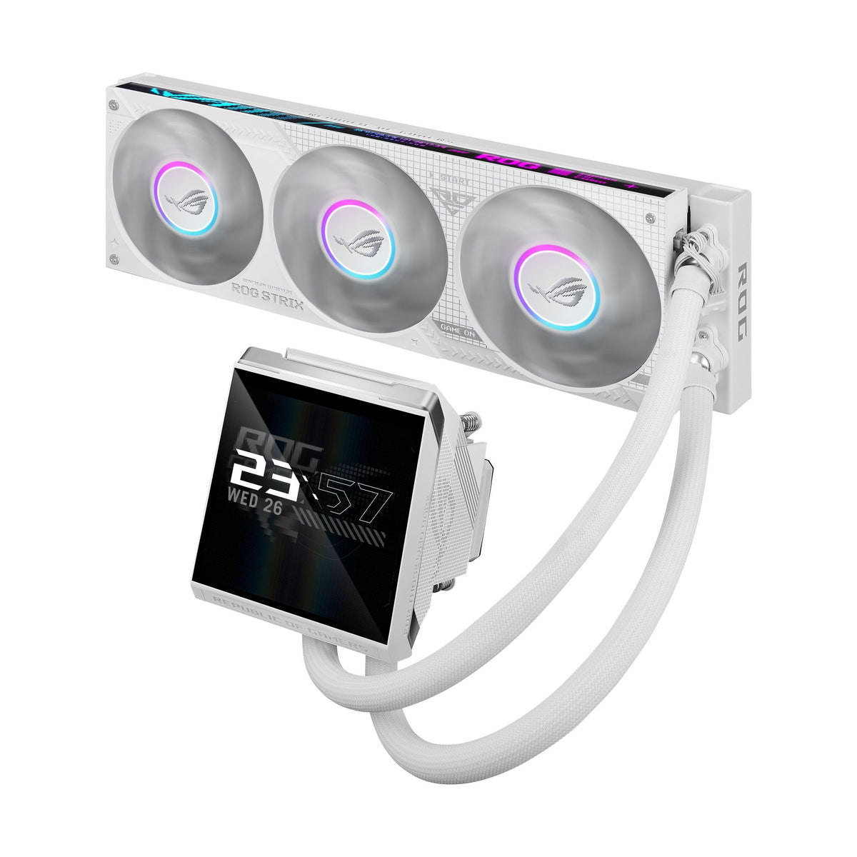 ASUS ROG Strix LC IV 360 ARGB LCD WHITE 5.08" IPS Display AIO Cooler