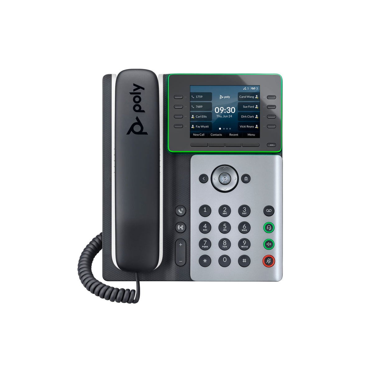 HP Poly Edge E350 IP Phone PoE-enabled