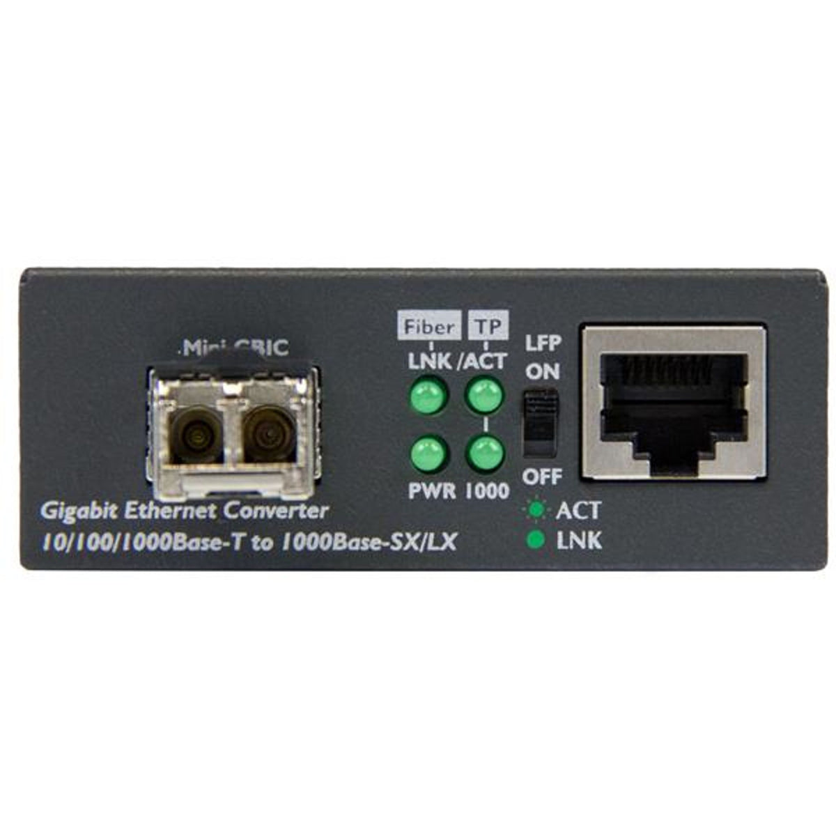 StarTech.com 2-Port Gigabit Ethernet Media Converter Twisted Pair Optical Fiber