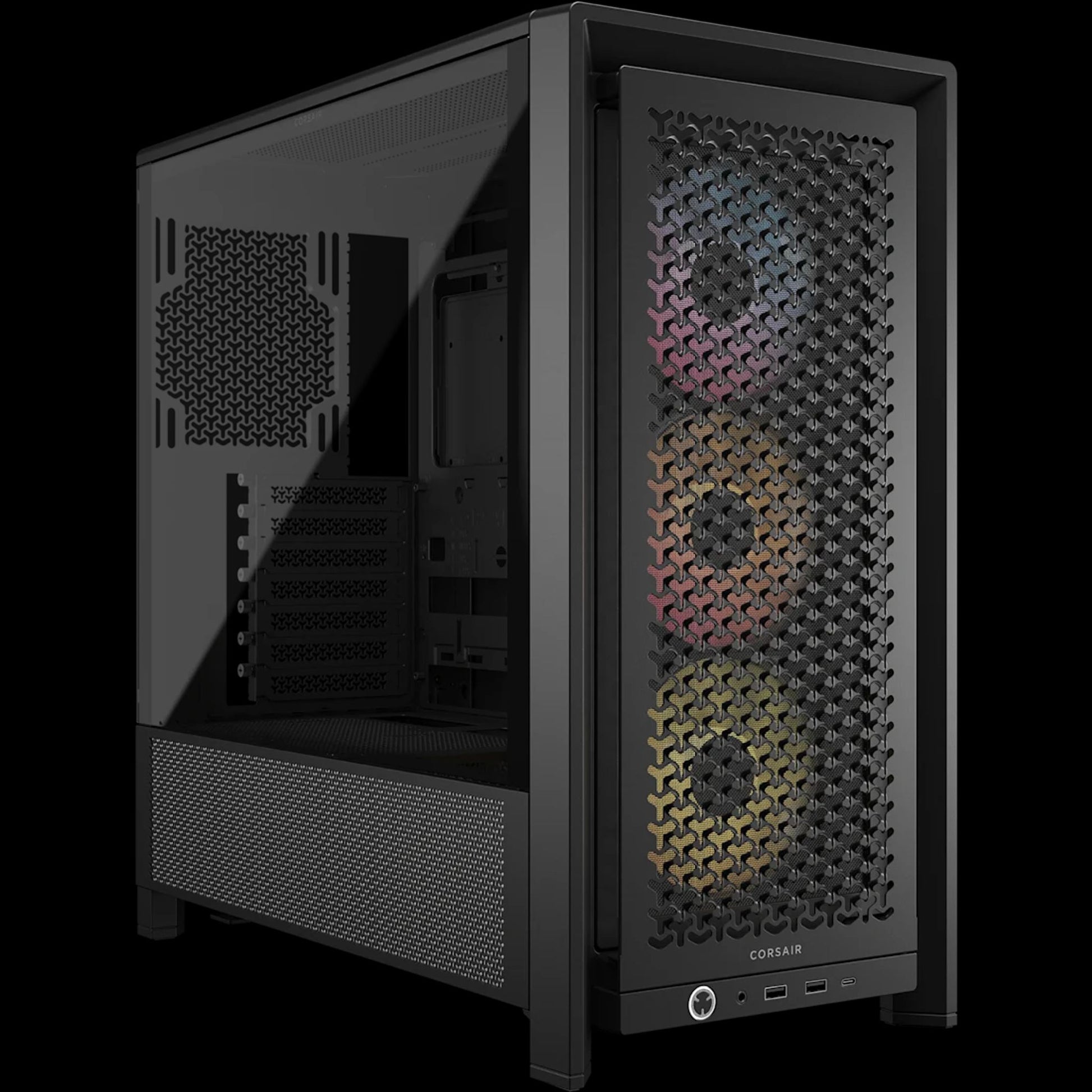Corsair FRAME 4000D RS ARGB Modular Mid-Tower ATX Case 430MM GPU 170MM CPU Cooler 360MM RAD USB-C tl:c392138a