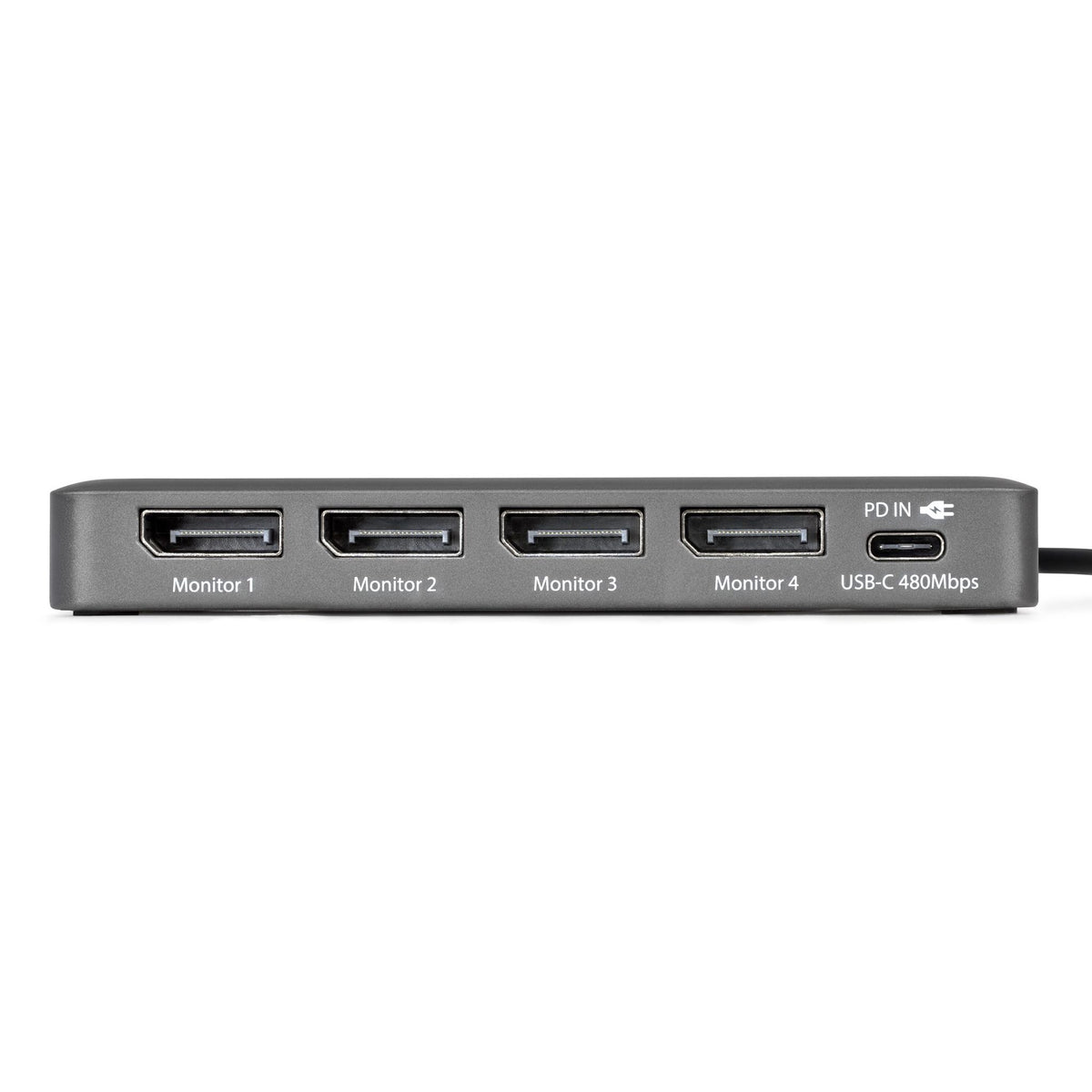 StarTech.com USB-C to Quad-Monitor Adapter 4K 60Hz DP 140W PD 1x USB 2.0