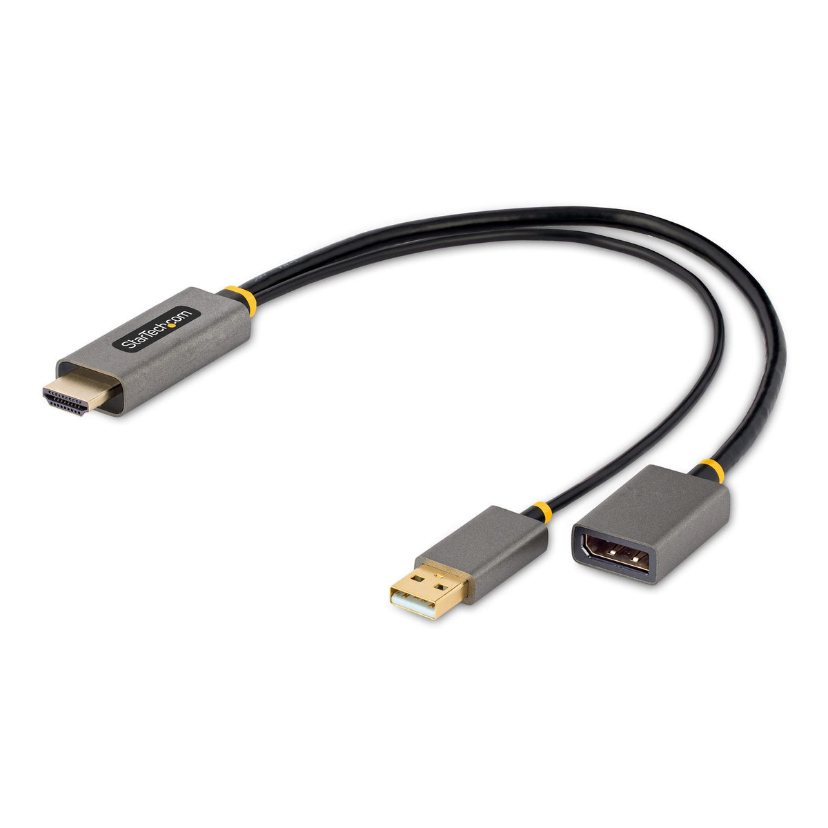 StarTech.com 1ft HDMI to DisplayPort Adapter 4K 60Hz HDR USB Powered