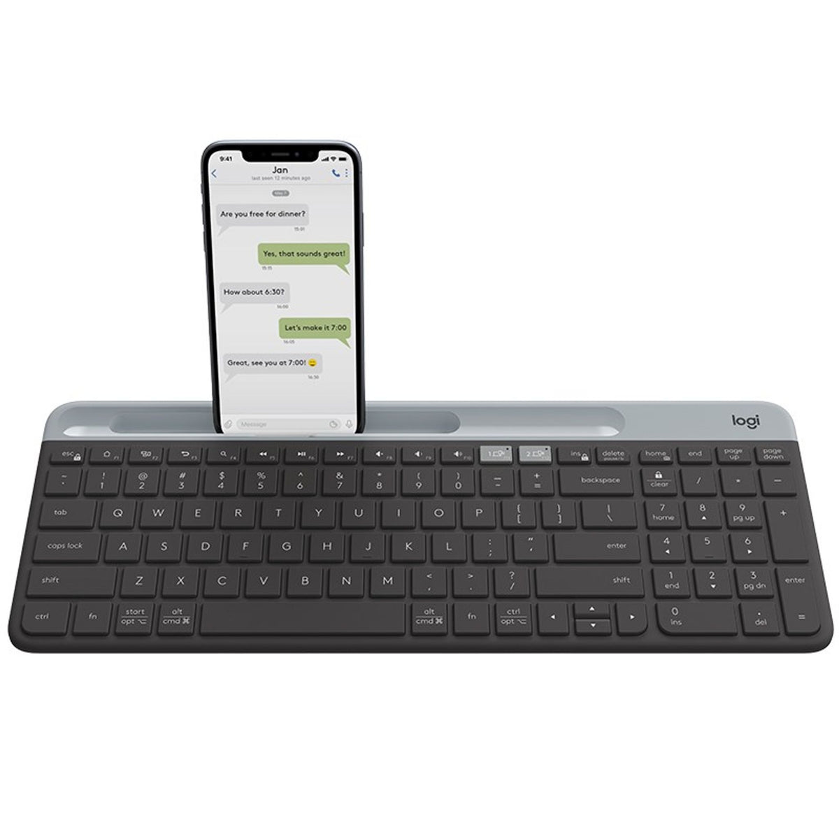 Logitech K580 Slim Wireless Keyboard Graphite