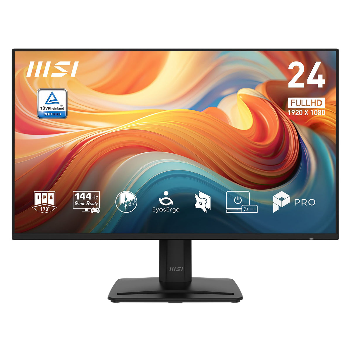MSI 23.8" IPS FHD 144Hz 1ms HDMI DP VGA Monitor with Speakers