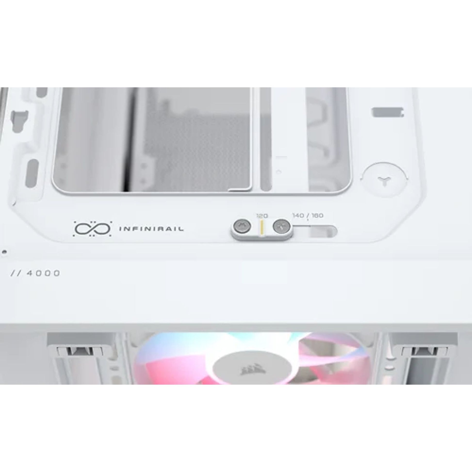 Corsair FRAME 4000D RS ARGB Modular Mid-Tower ATX Case 430MM GPU 170MM CPU Cooler 360MM RAD USB-C tl:bb2d0ea1