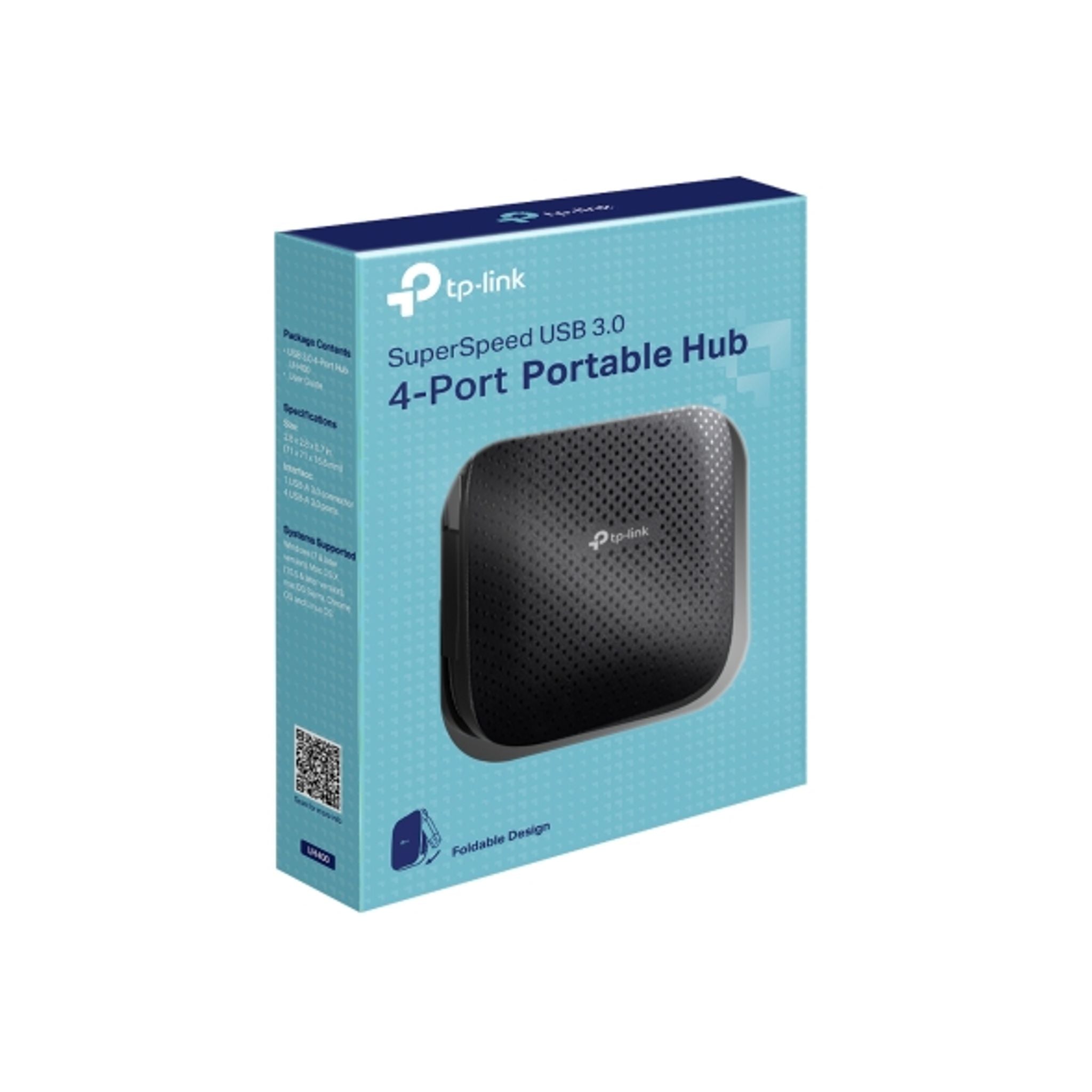 TP-Link UH400 4-Port USB 3.0 Hub 5Gbps Type-A tl:e9a2afa3
