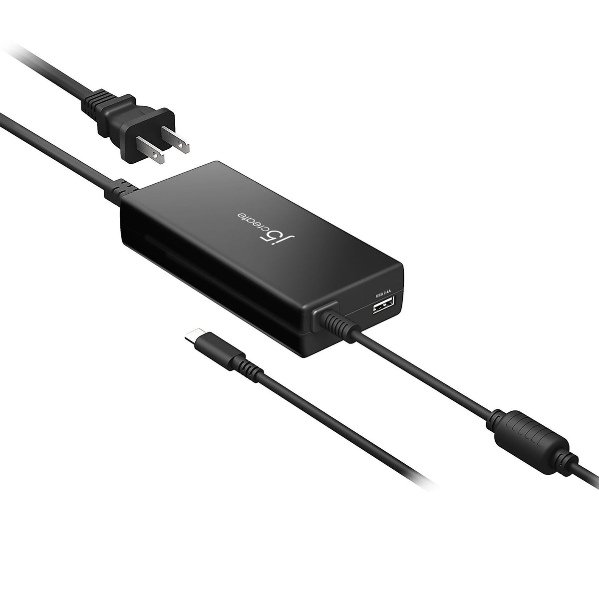 j5create JUP2290 AC Adapter - 1 Pack - Universal Adapter - 1 USB - 1 USB Type-C