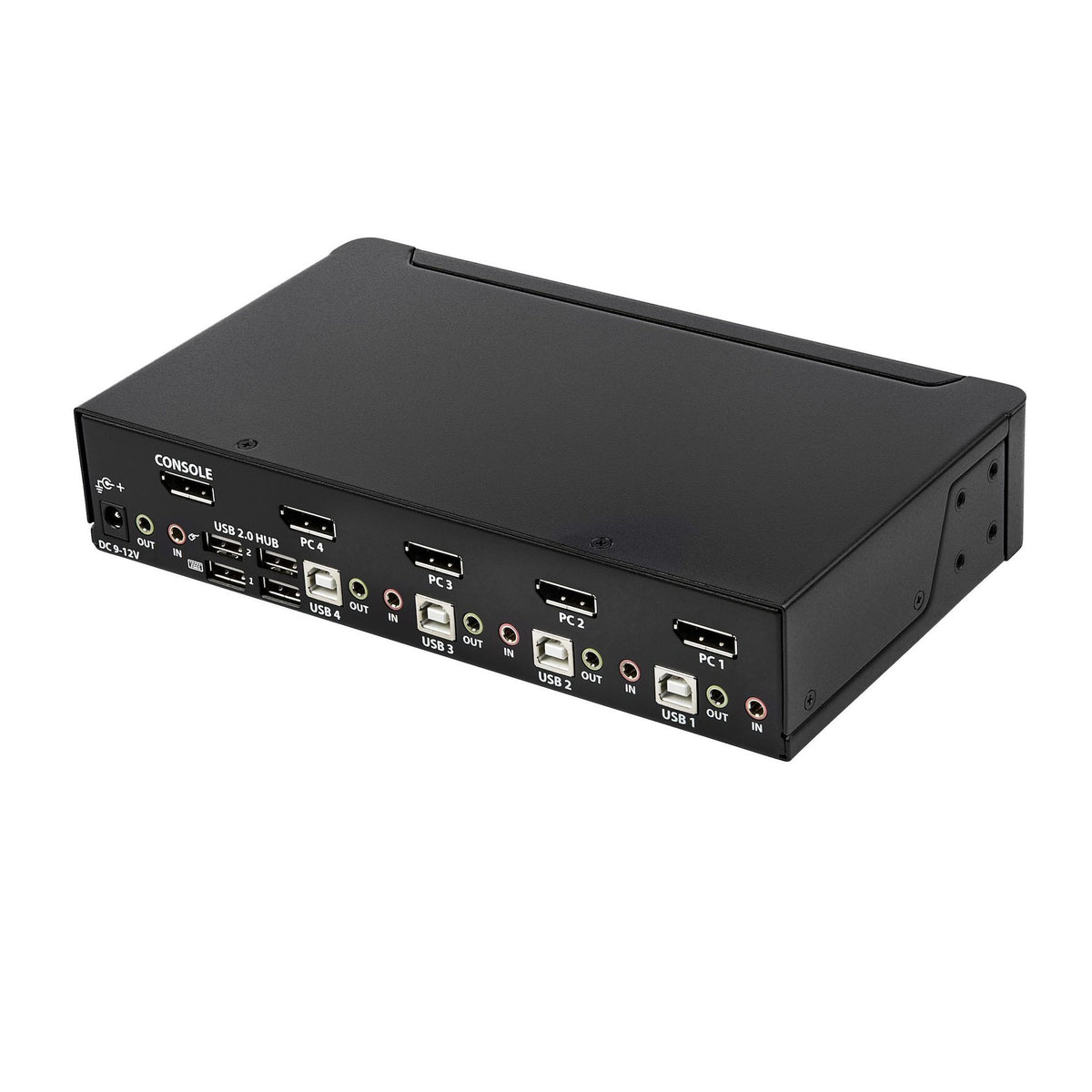 StarTech.com SV431DPUA2 4-Port DisplayPort KVM Switch 4K 60Hz with Audio & USB
