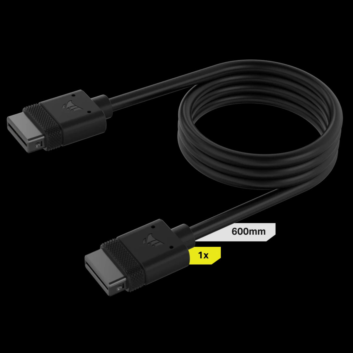 Corsair iCUE LINK Cable 600mm Straight Connectors Black tl:dd7f84cc