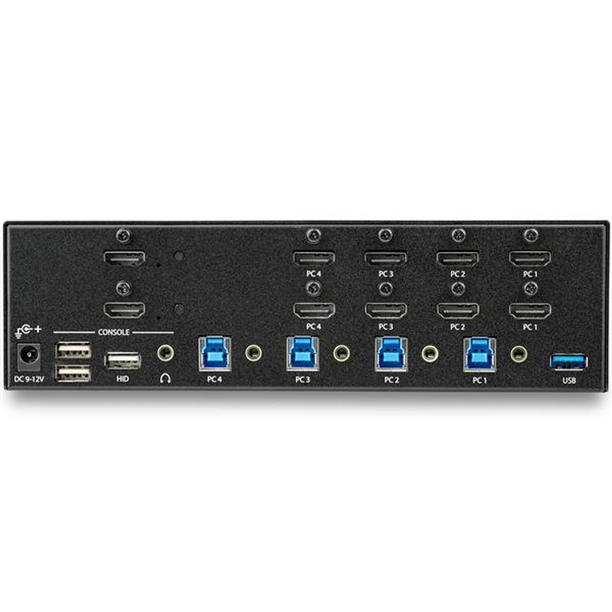 StarTech.com SV431DHD4KU 4-Port HDMI KVM Switch 4K 30Hz with Audio & USB Hub