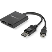 StarTech.com Dual-Monitor DisplayPort 1.2 2-Port MST Hub 4K 30Hz Splitter