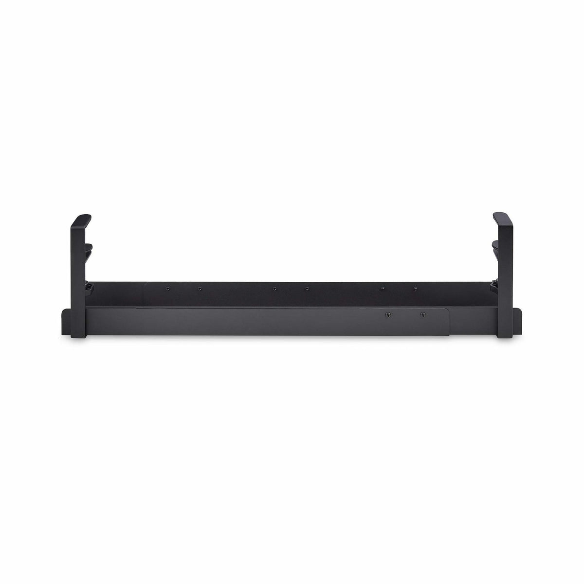 StarTech.com Under Desk Cable Management Tray Adjustable Length Clamp-On Black