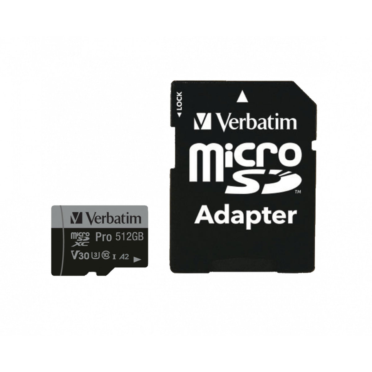 Verbatim Pro 512GB MicroSDXC UHS-I 100MB/s Read Speed