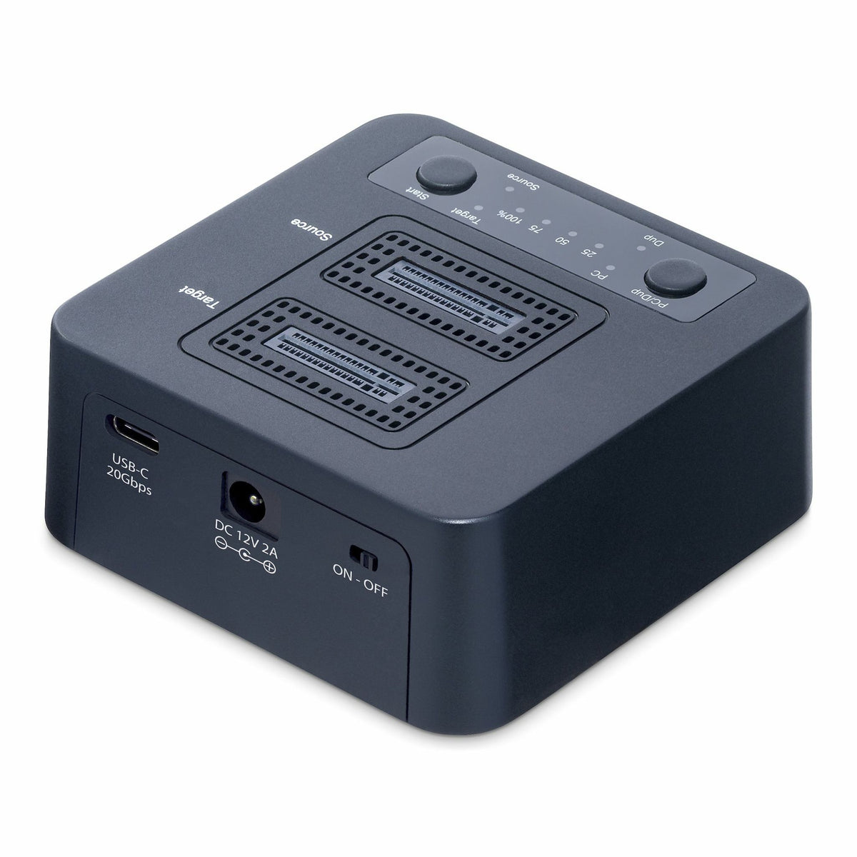 StarTech.com M.2 NVMe Drive Duplicator 90GBpm USB-C 3.2 20Gbps Dual-Bay Docking