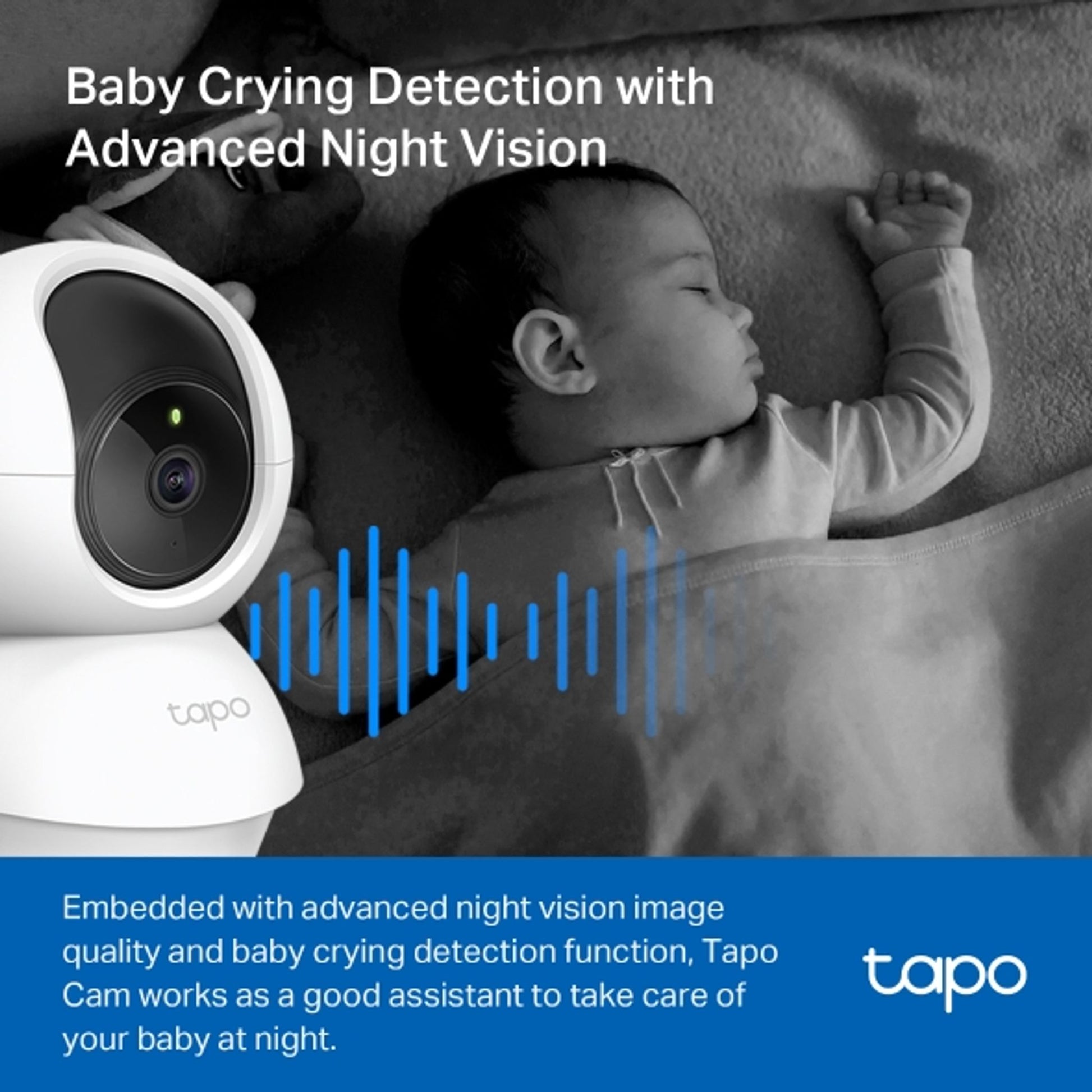 TP-Link TC71 Pan/Tilt 2K 3MP Home Security Wi-Fi Camera Two-Way Audio Motion Detect tl:25fb3659