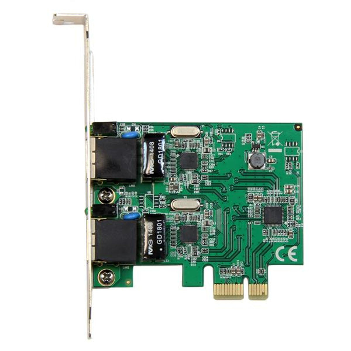 StarTech.com Gigabit Ethernet Card PCI Express x1 2Port 10/100/1000Base-T