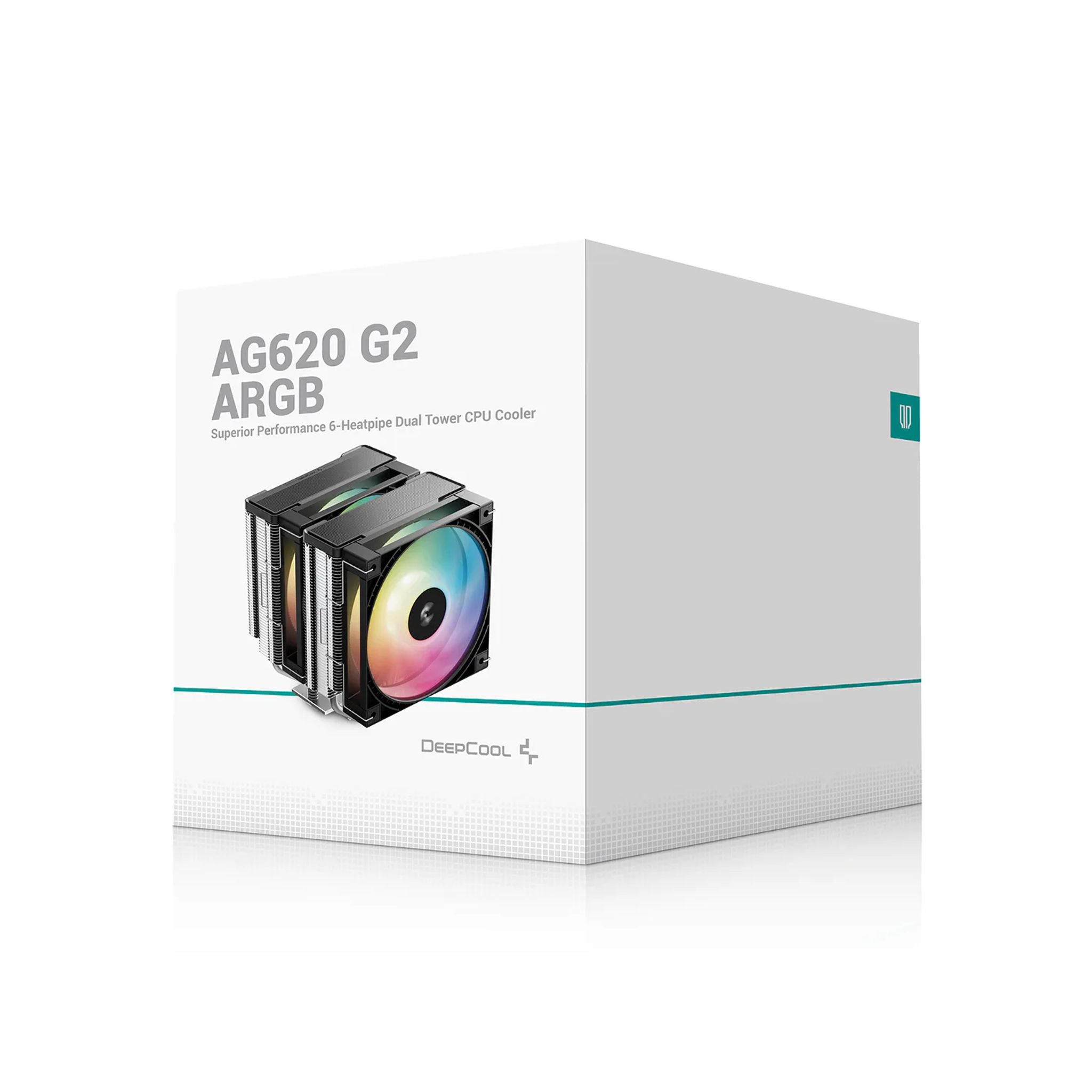 DeepCool AG620 ARGB G2 WH Dual-Tower CPU Cooler 2x 120mm Fan 6 Copper Heat Pi... tl:73455dc6