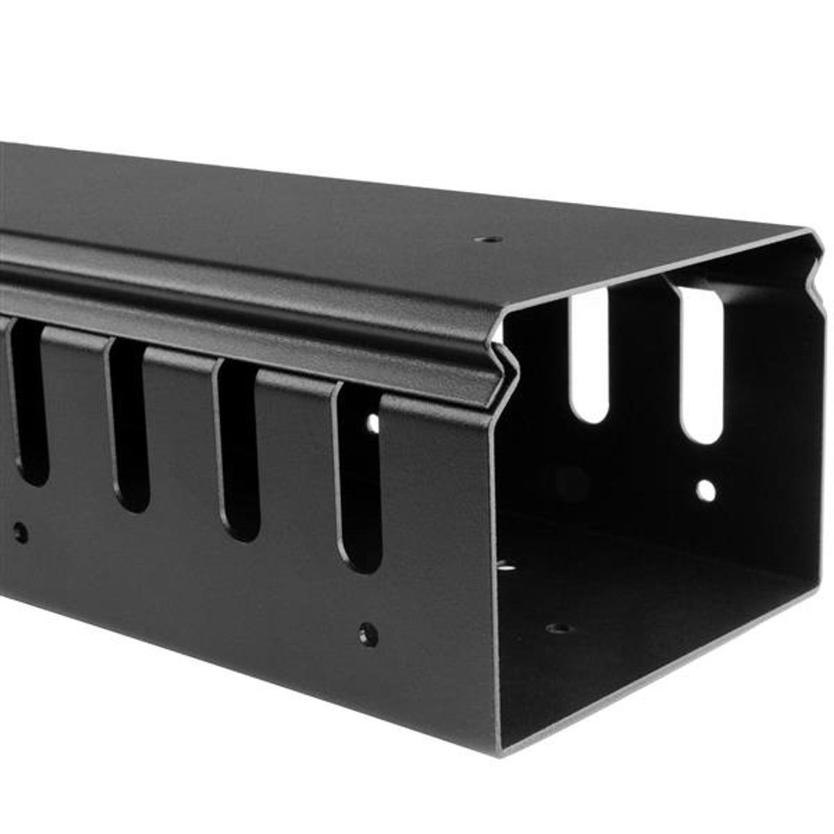 3ft (1m) Vertical Cable Management Duct with Cover - 0U Open Slot Finger Duct