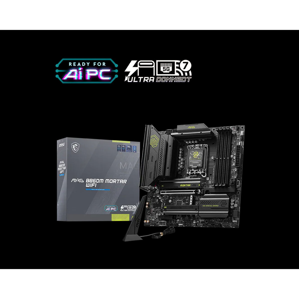MSI MAG B860M MORTAR WIFI INTEL B860 4x DDR5 3x M.2 Motherboard WiFi 7 tl:6c921ad8