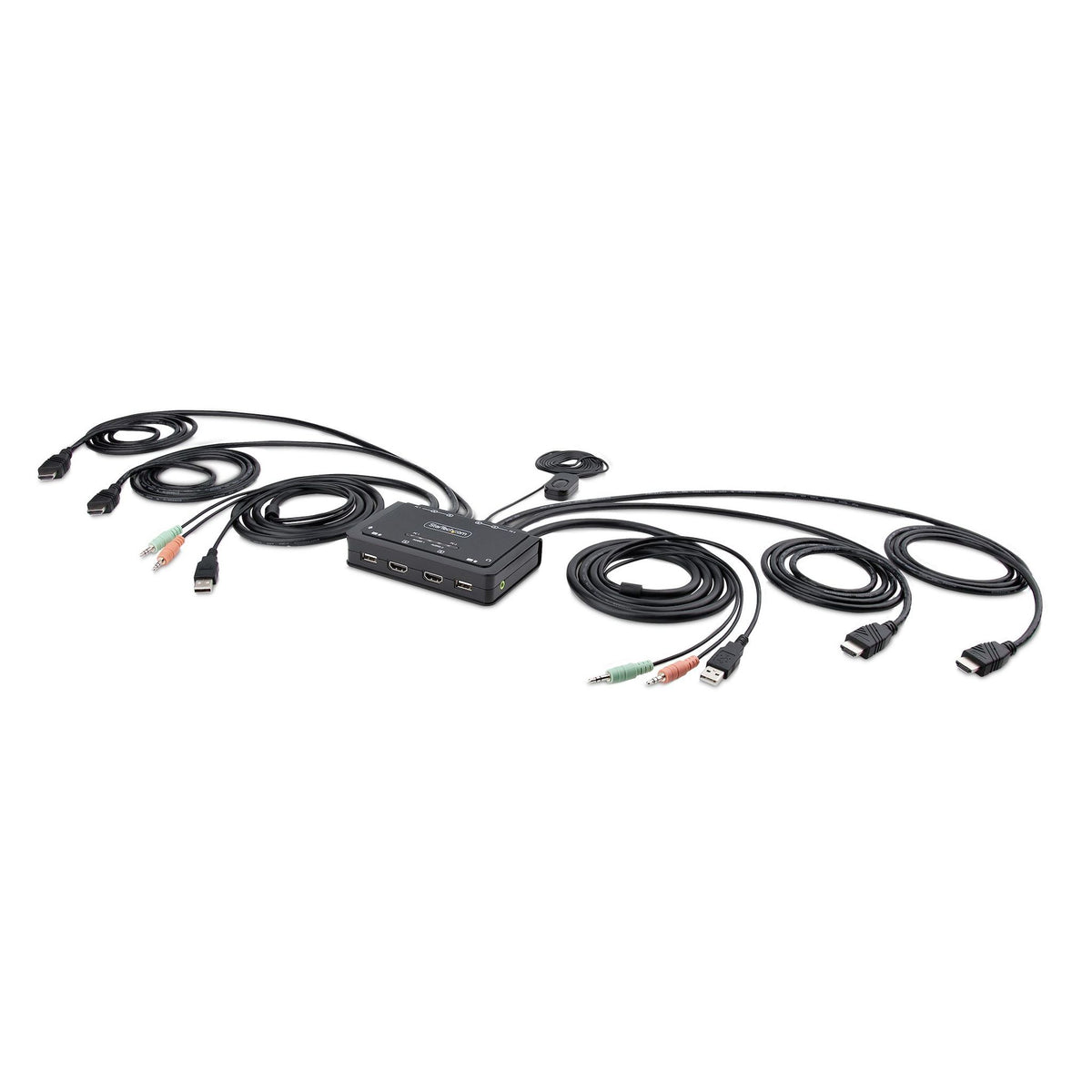StarTech KVM Switchbox 2 Comp 1 User 4K 3840x2160 4 USB 6 HDMI Desktop