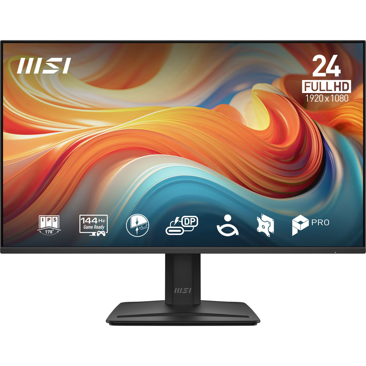 MSI 23.8" IPS FHD 144Hz 1ms HDMI DP VGA Monitor with Speakers