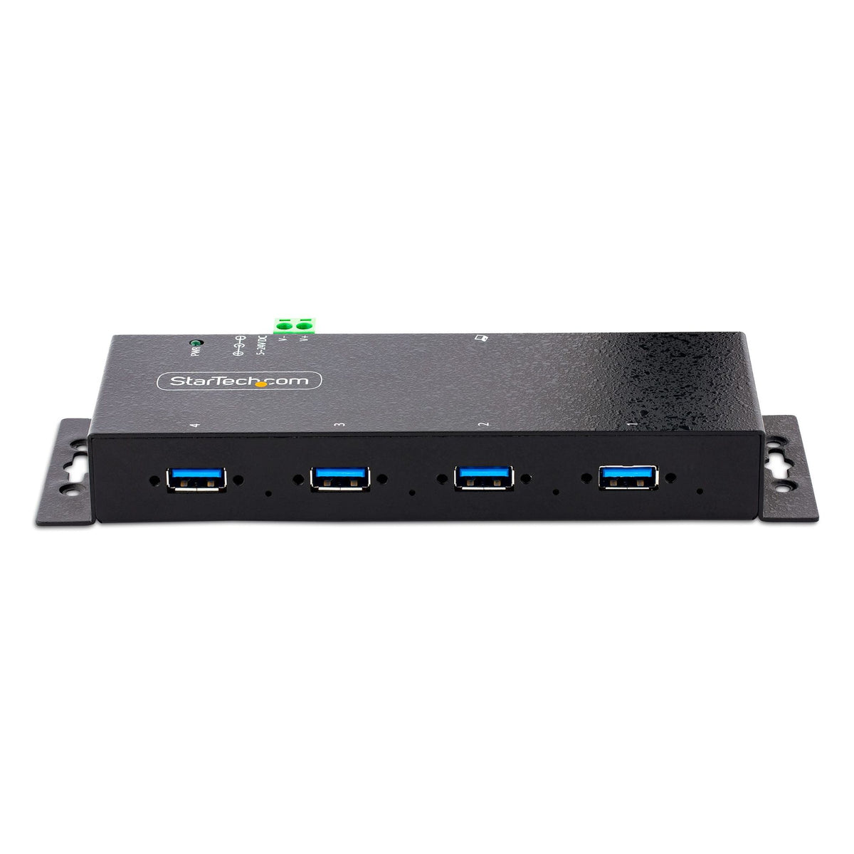 StarTech 4-Port Industrial USB 3.0 Rugged Hub 5Gbps ESD Protected Mountable