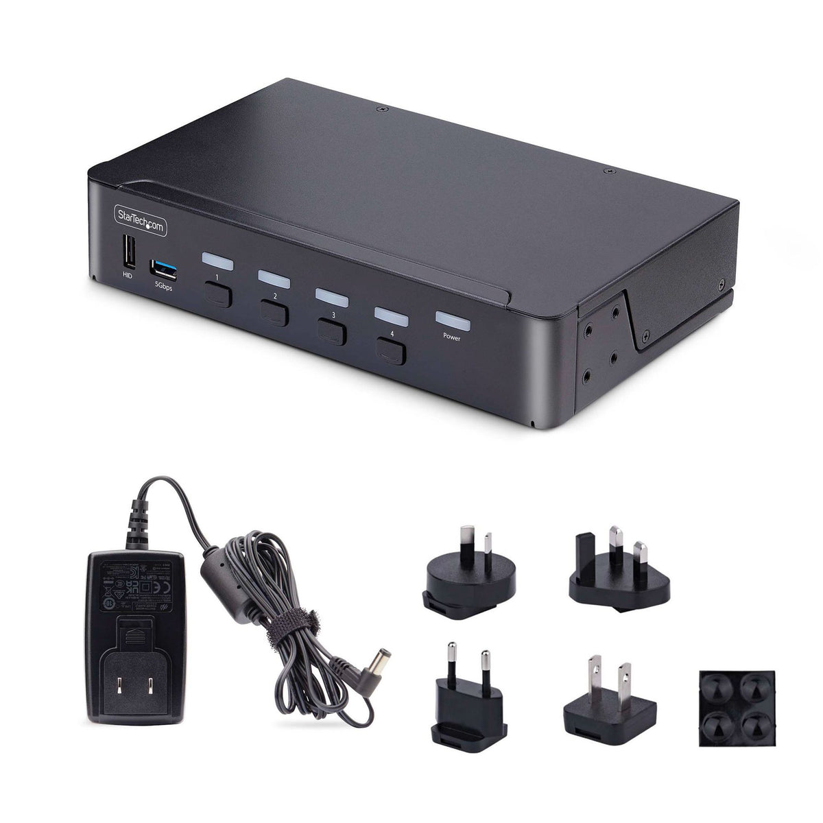 StarTech.com KVM Switchbox 4 Comp 1 User 10 USB 5 DP 8K Desktop