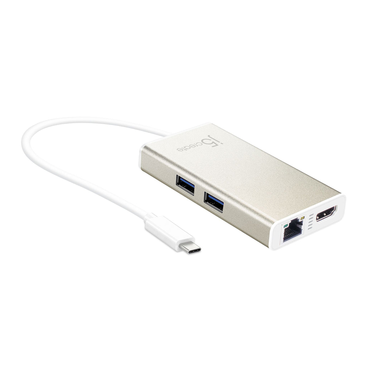 j5create JCA374 5 Port USB-C Docking Station 4K HDMI RJ45 Charging