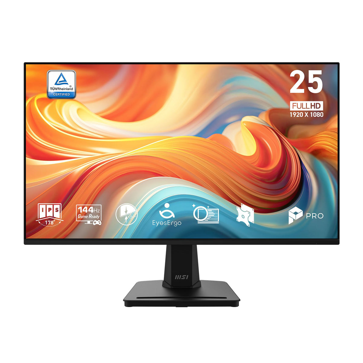 MSI PRO MP251 25" Full HD 144Hz IPS Monitor HDMI VGA VESA