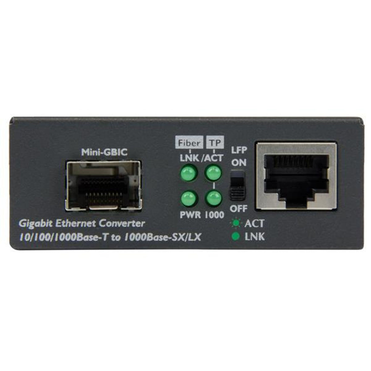 StarTech.com MCM1110SFP 10/100/1000Mbps RJ45 to SFP Media Converter IEEE 802.1q