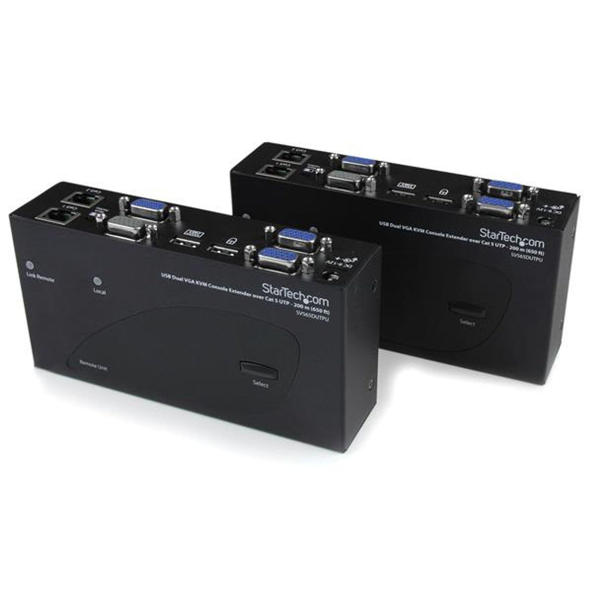 StarTech.com SV565DUTPU 200m USB 2.0 Dual VGA KVM Extender Over Cat5
