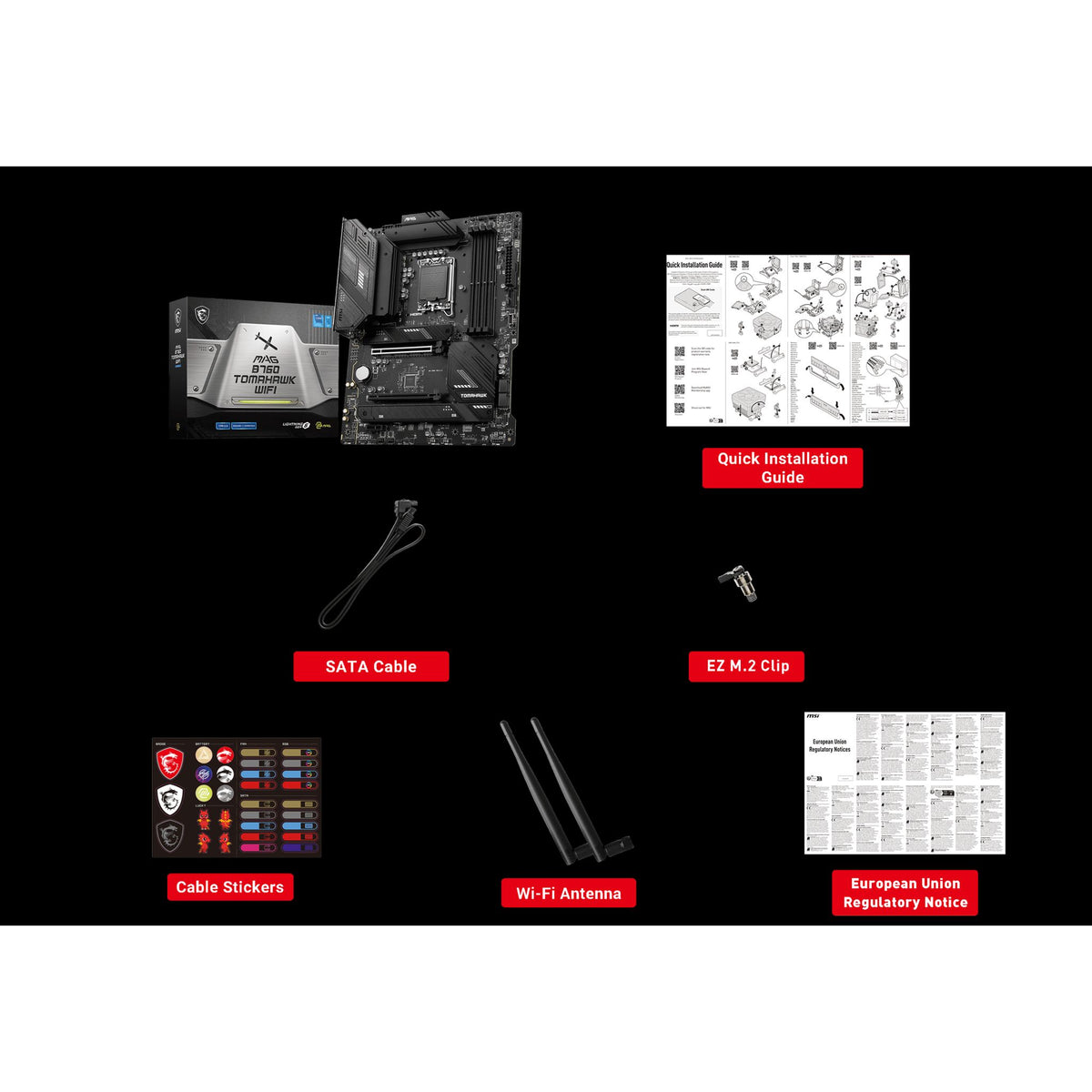 MSI MAG B760 TOMAHAWK WIFI DDR5 ATX Motherboard tl:5989e6b3