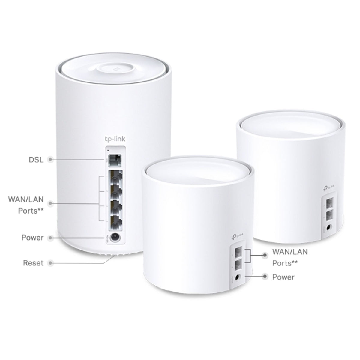 TP-Link Deco X50-DSL(3-pack) AX3000 VDSL Whole Home Mesh WiFi 6 Router 574 Mb... tl:76ae868b