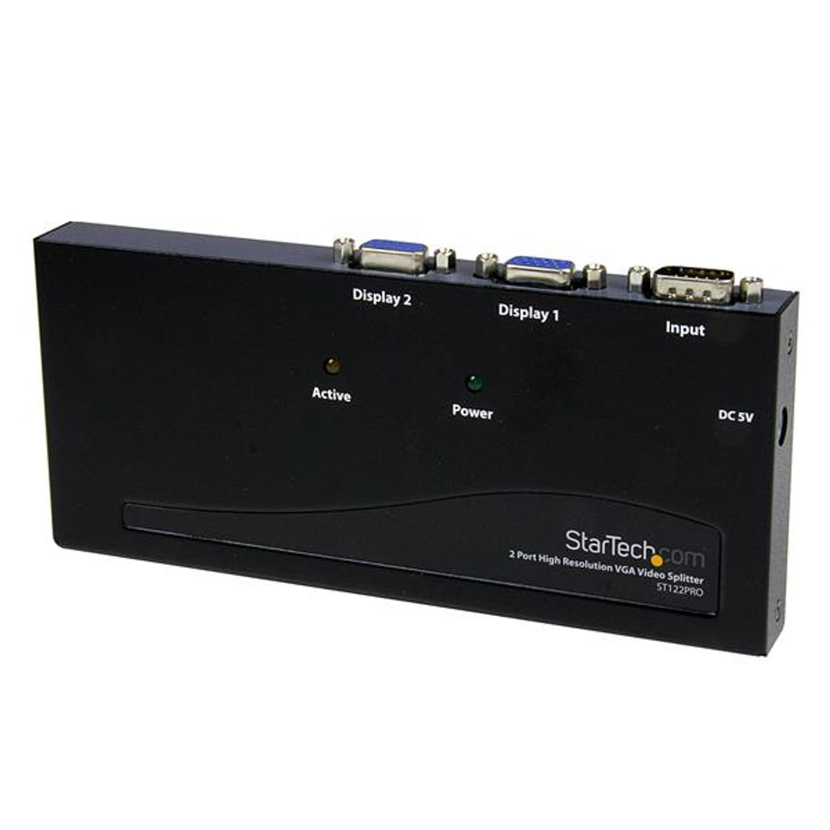 StarTech.com Steel Signal Splitter Black VGA In-Out 2048x1536 350MHz 65m Max