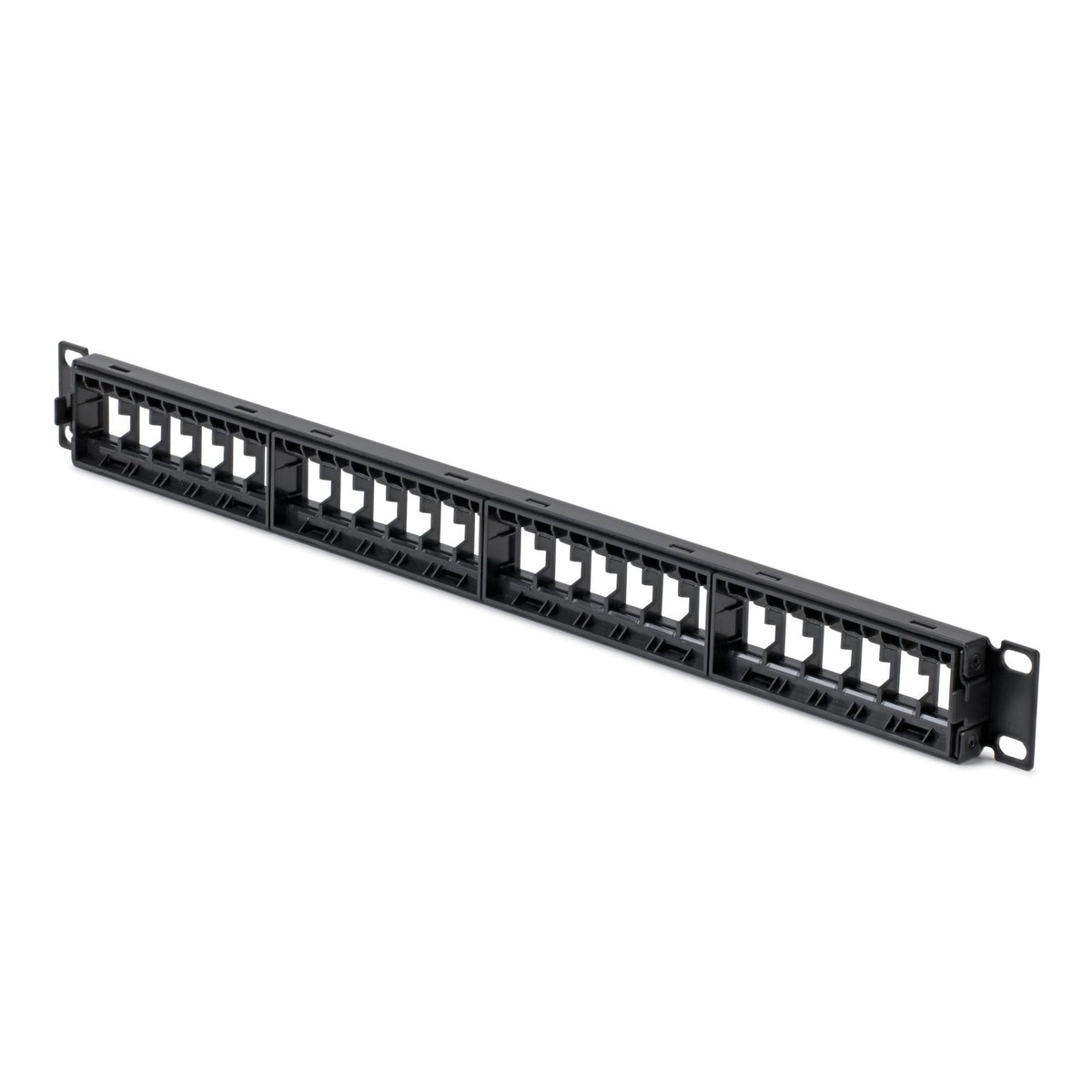 StarTech 24 Port 1U Blank Keystone Patch Panel Rackmount Cat6 Ethernet
