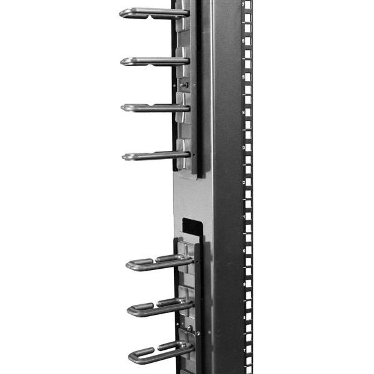 StarTech.com Vertical 0U Server Rack Cable Management 40U D-Ring Hooks 2x 3ft