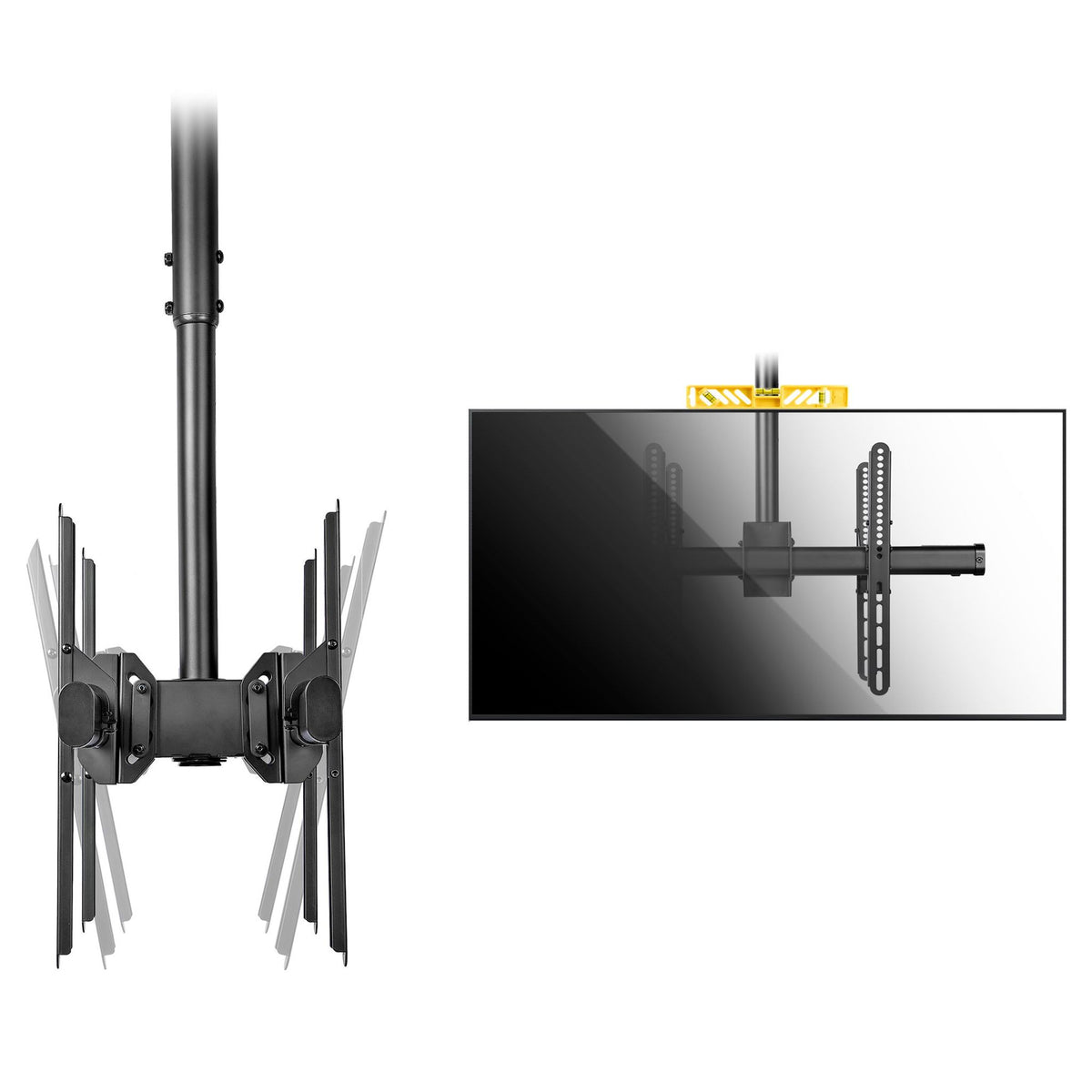 StarTech.com Dual TV Ceiling Mount 32-75" Back-to-Back Telescopic Pole