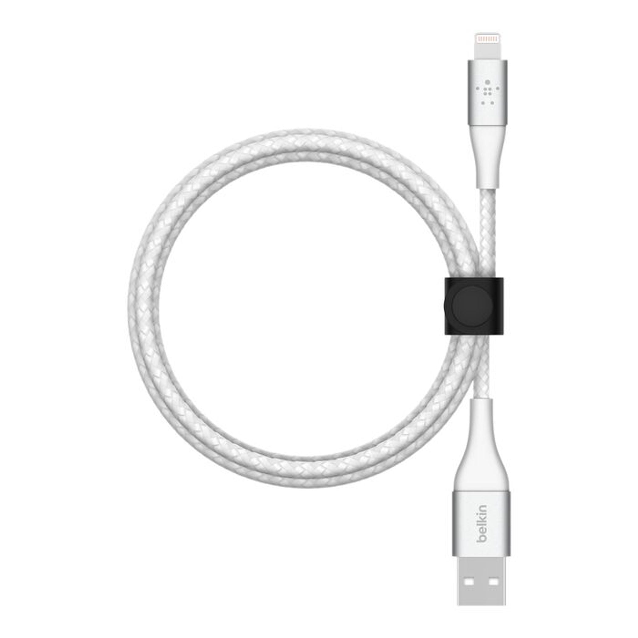 Belkin BoostCharge Braided Lightning to USB-A Cable 2M White CAA002bt2MWH tl:31628c23