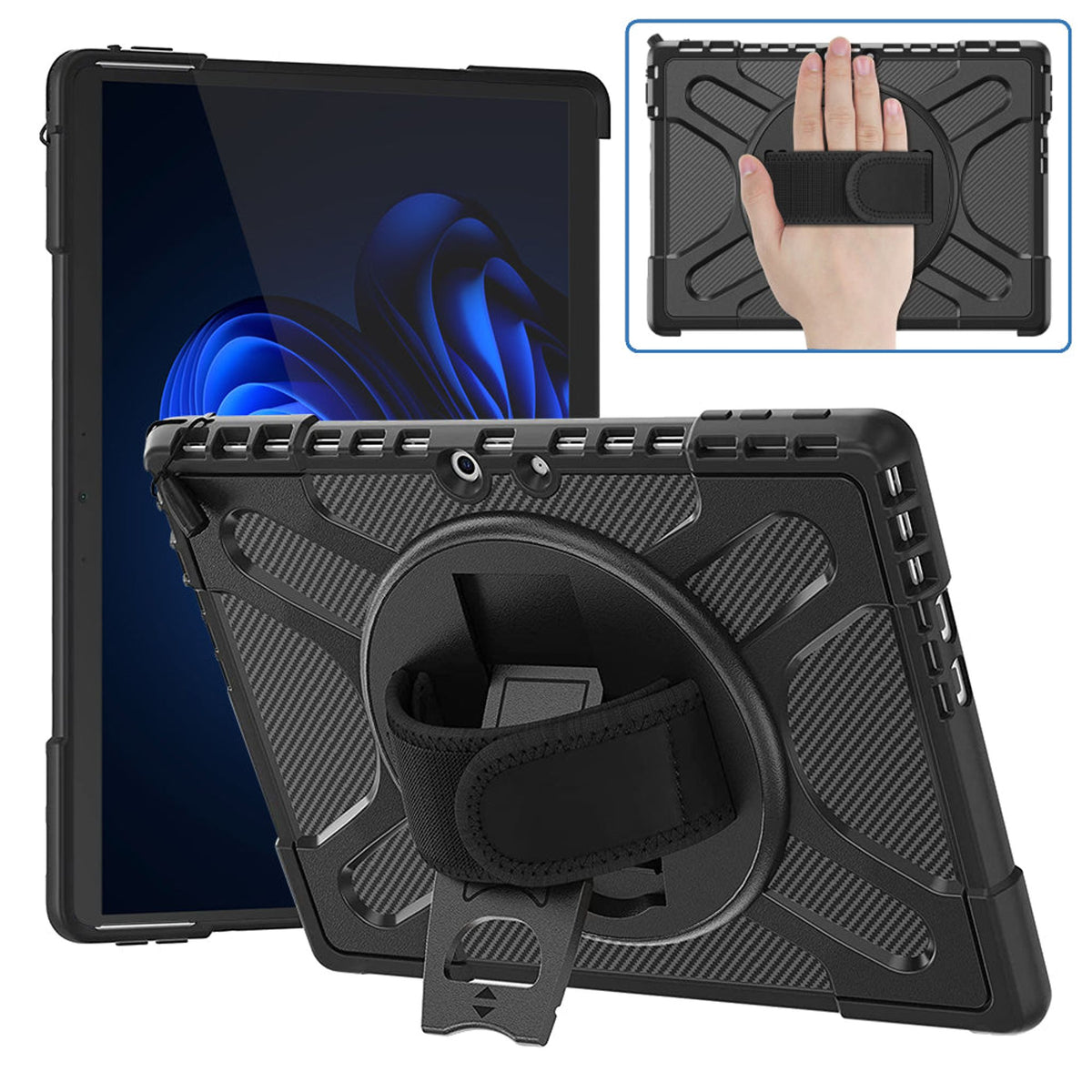 Strike Rugged Case with Hand Strap for Microsoft Surface Pro 9/10/11